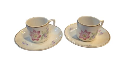 Par de xícaras porcelana Polonesa