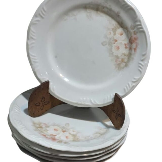 Prato de sobremesa porcelana Schmidt edição especial classic (valor unitário)