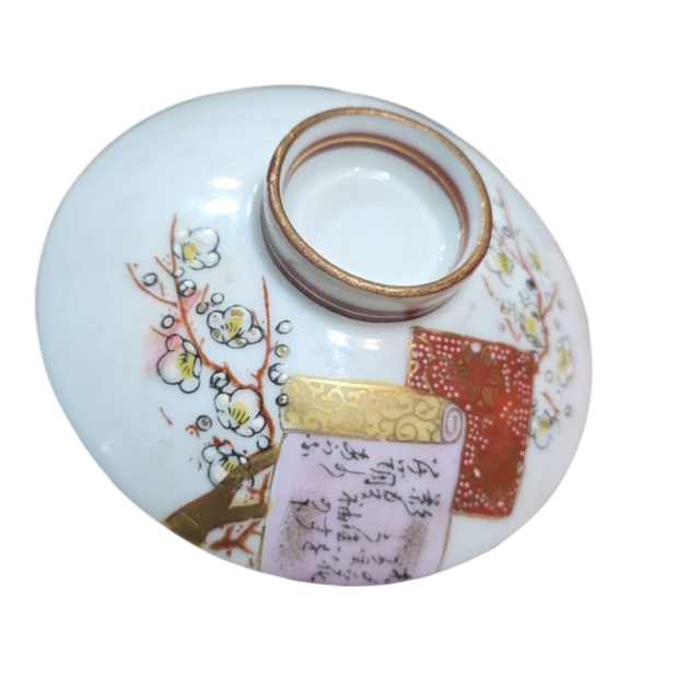 Bowl japonês de porcelana com bela arte feita a mão