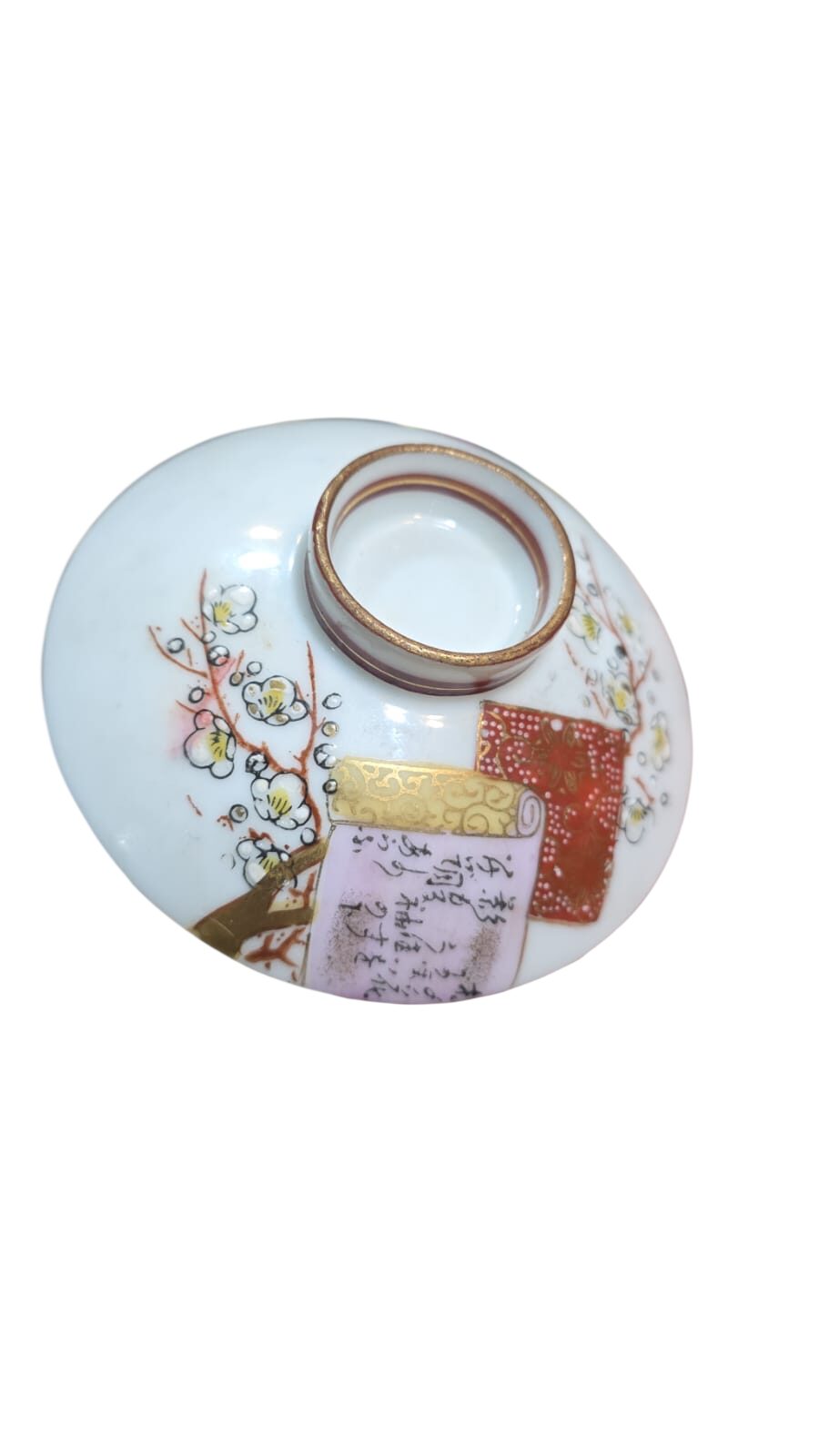Bowl japonês de porcelana com bela arte feita a mão