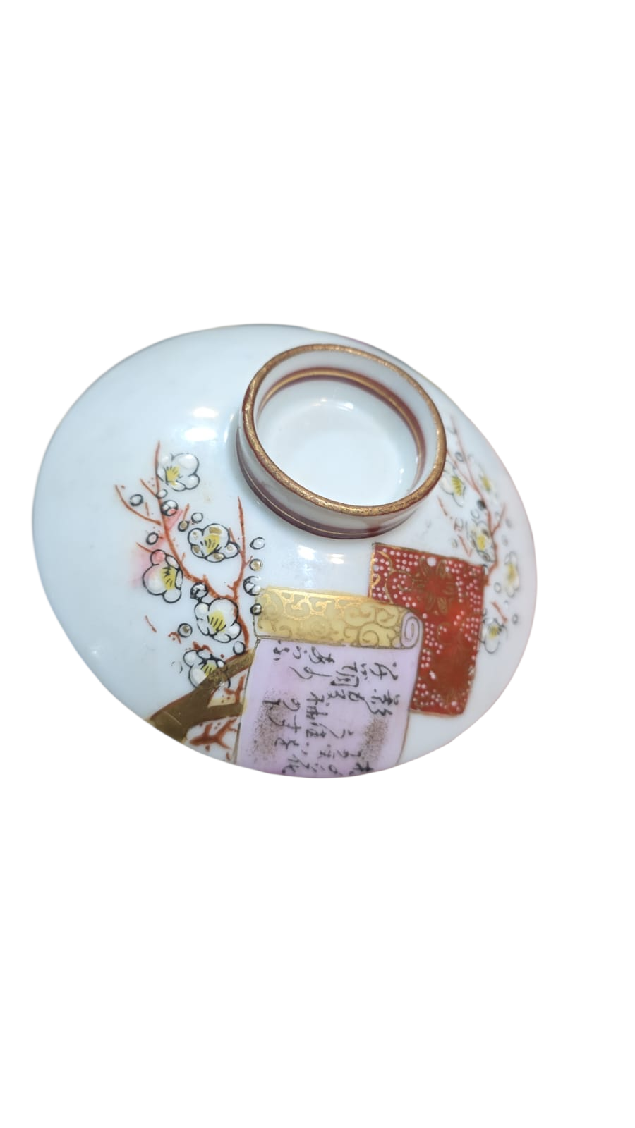 Bowl japonês de porcelana com bela arte feita a mão