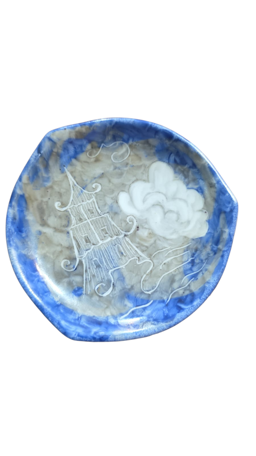 Pinga joias de porcelana pintado a mão