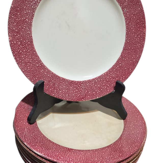 Conjunto de pratos rasos inglesas antigos