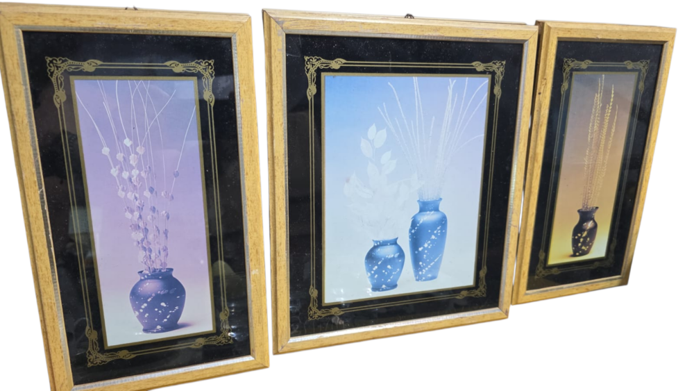 Trio de quadros antigos