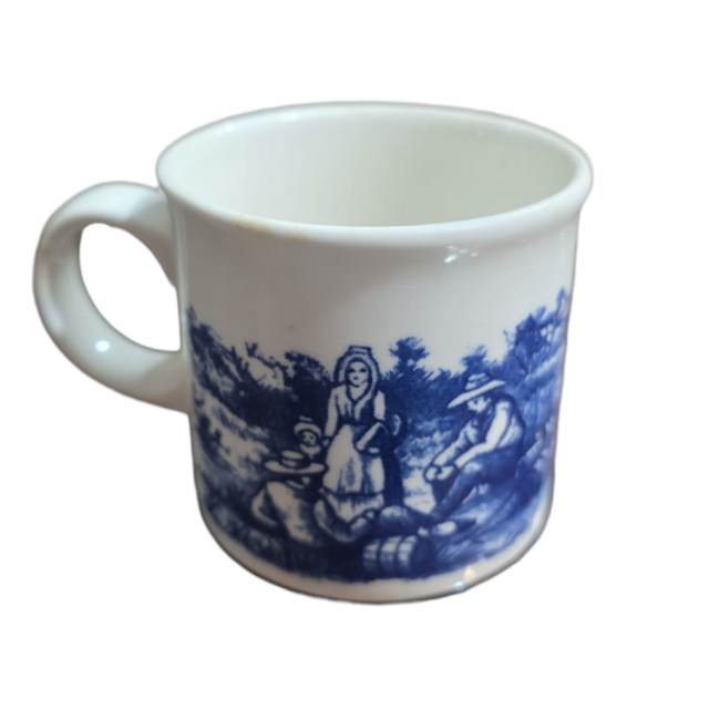 Xícara de café inglesa, bela arte