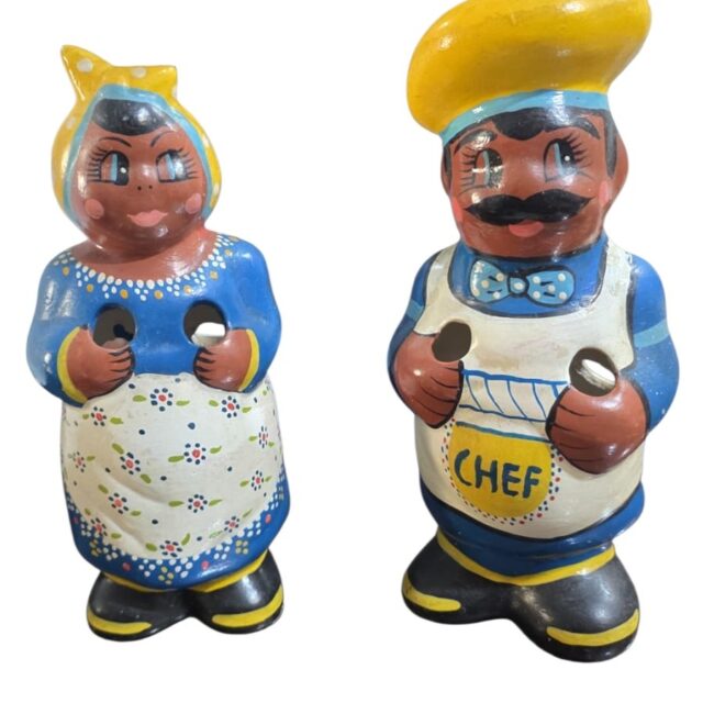 Par de porta utensílios de cozinha de cerâmica
