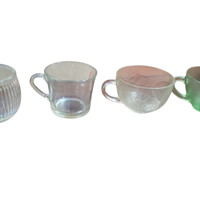 Quarteto d e xícaras verde