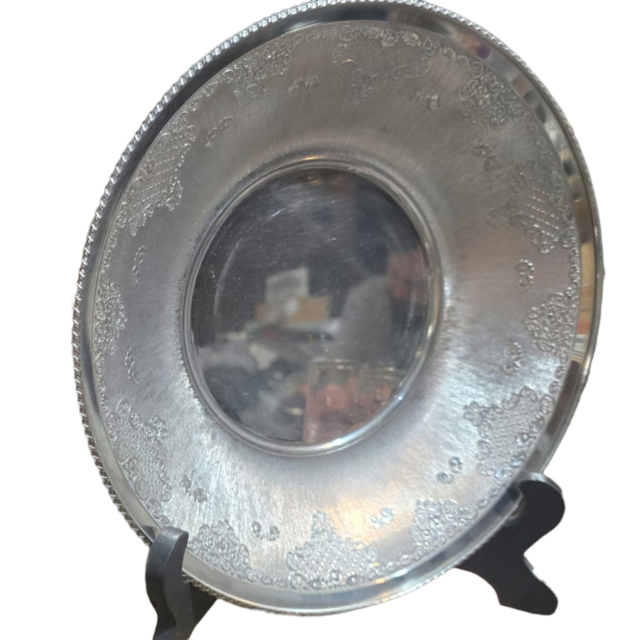 Bela fruteira inox antiga