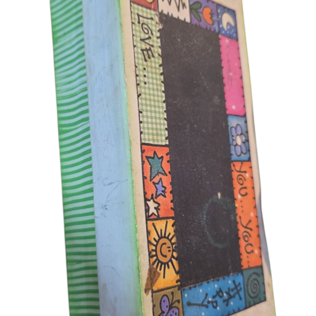 Bela caixa artesanal, linda arte