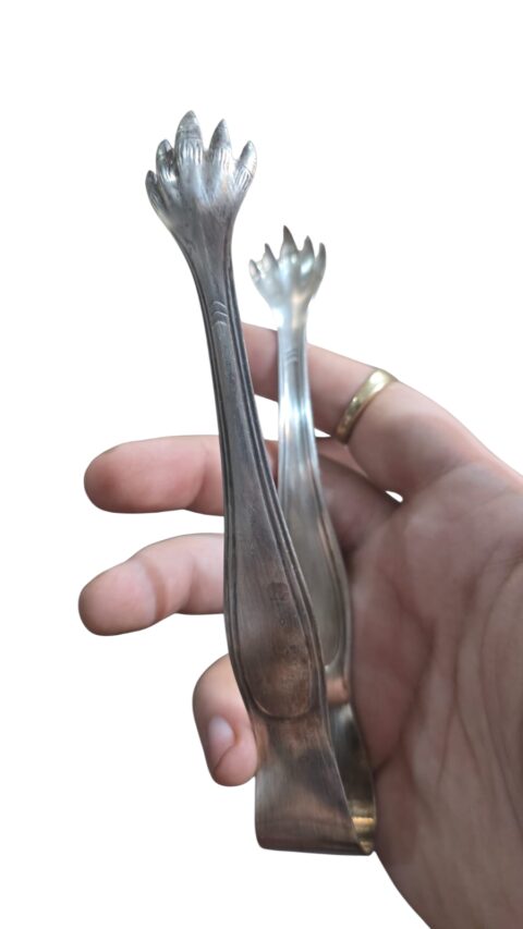 Pegador espessurado a prata com garras