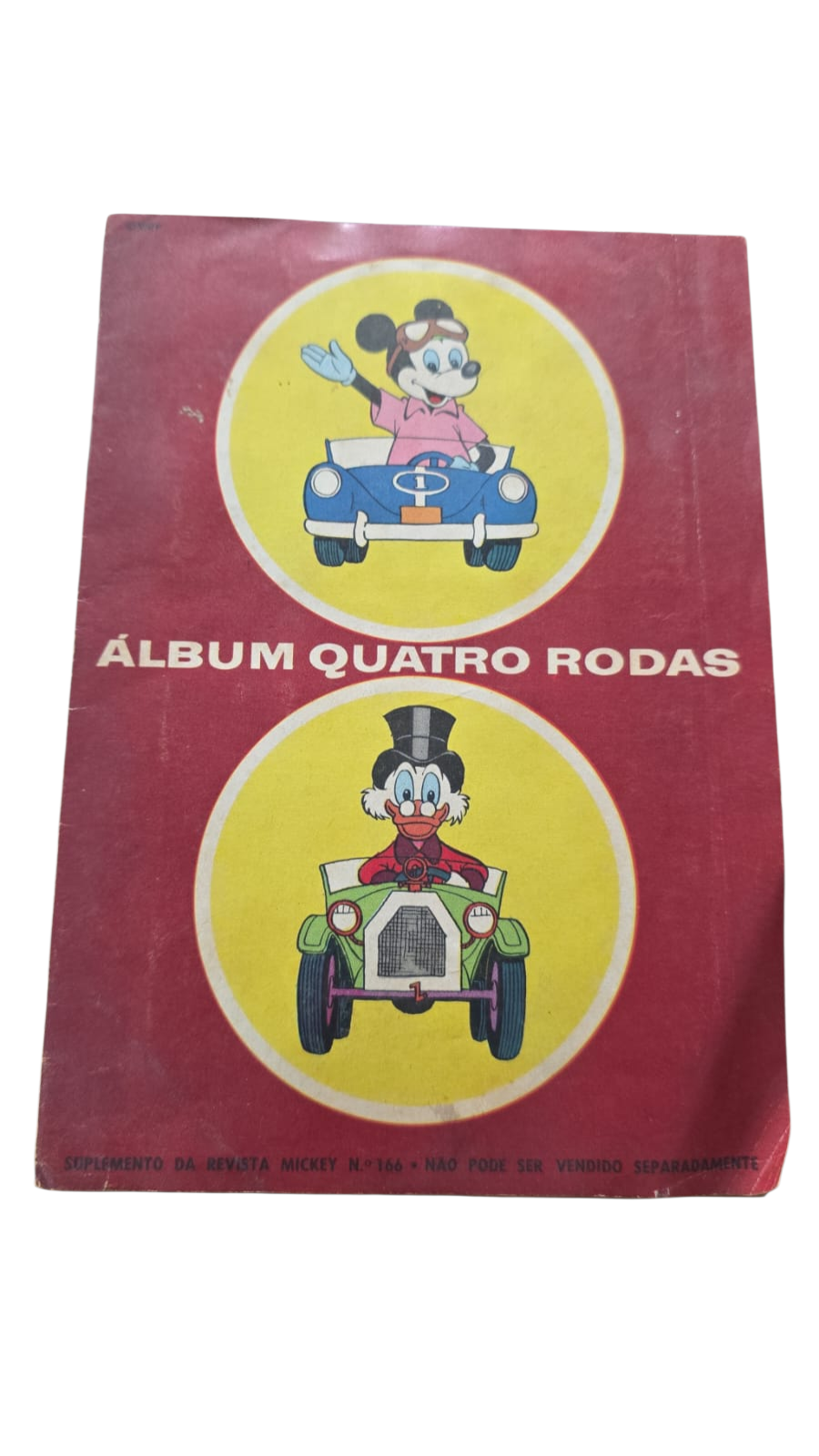 Raro álbum de figurinhas carros antigos Disney, completo, década de 60