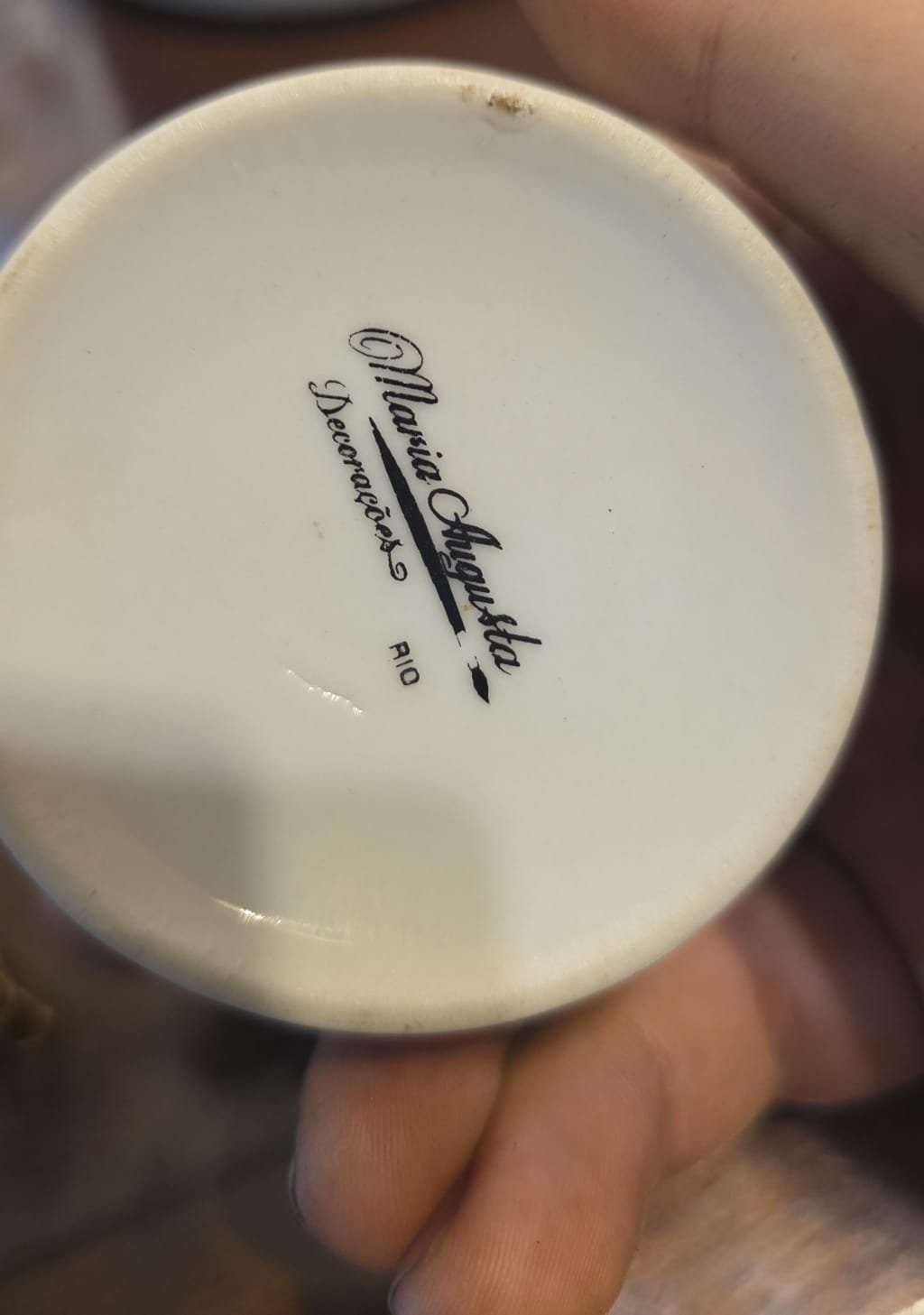 Belo potiche de porcelana - Imagem 3