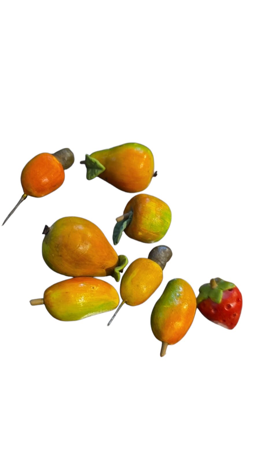 Lote de frutinhas artificiais