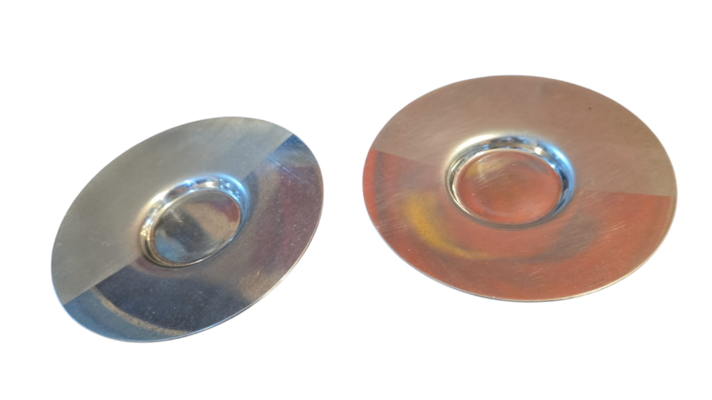 Par de itens de inox