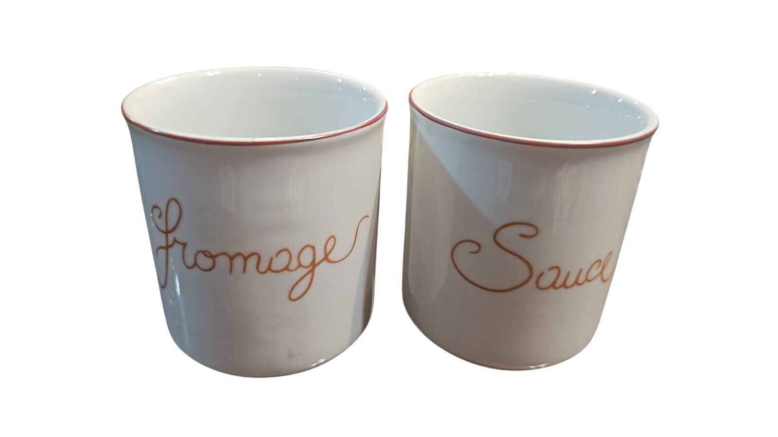 Par de antigos potes de porcelana da manufatura Real