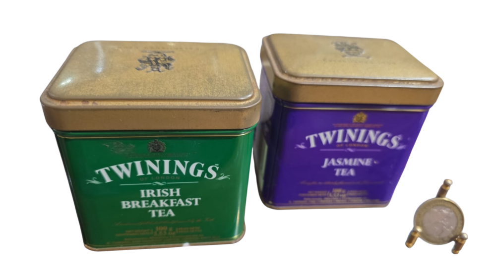 Latas de chá inglesas