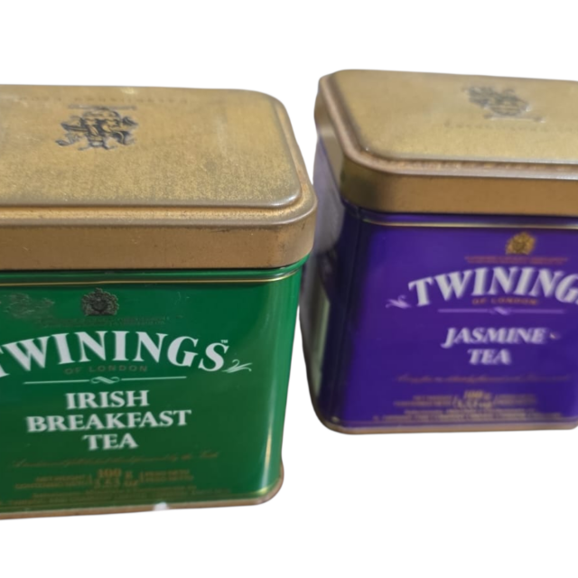 Latas de chá inglesas