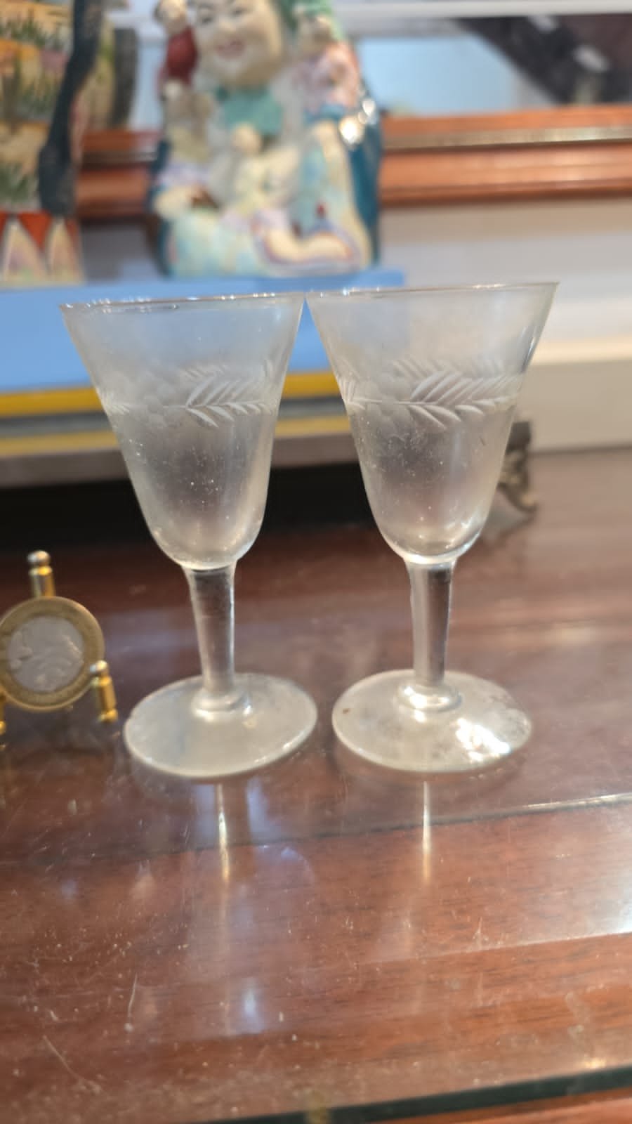 Par de taças de cristal - Imagem 2