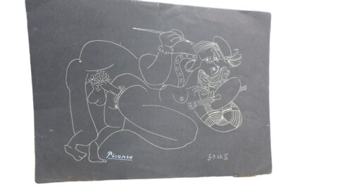 Arte erótica pintada a mão