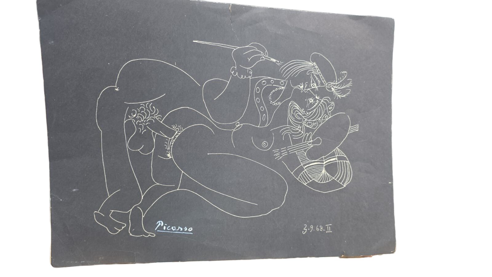 Arte erótica pintada a mão