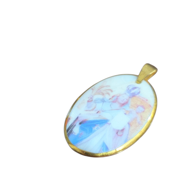 Pingente sacro de porcelana