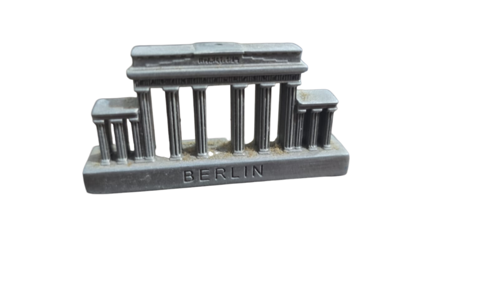 Miniatura de metal do Portão de Brandemburgo (Alemanha)