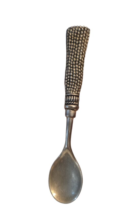 Elegante colher espessurada a prata