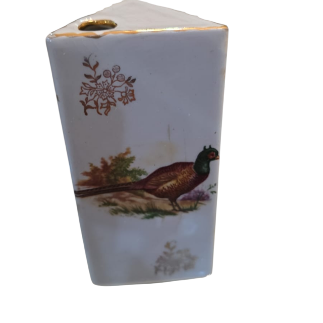 Paliteiro de porcelana com bela arte