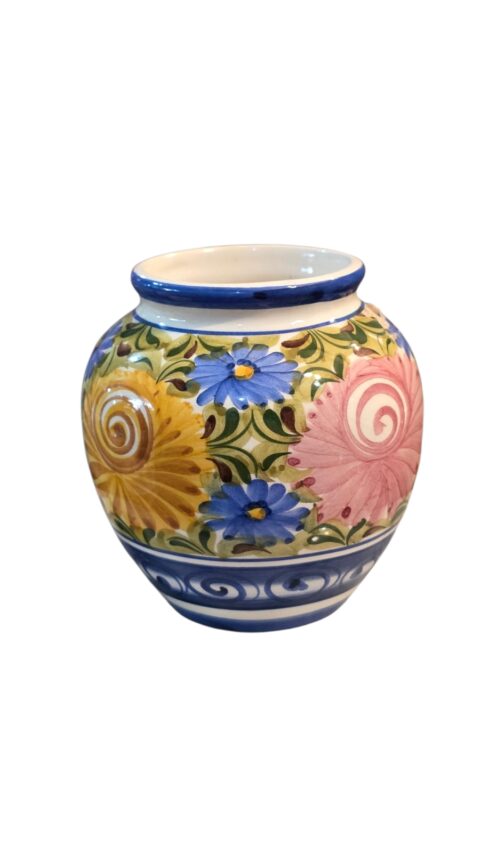 Antigo vaso pintado a mão