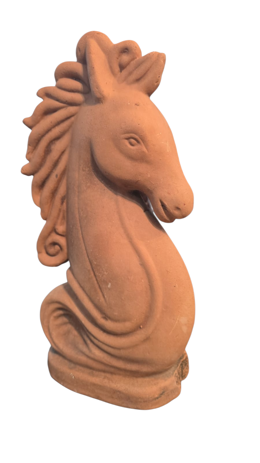 Belo busto de cavalo em cerâmica