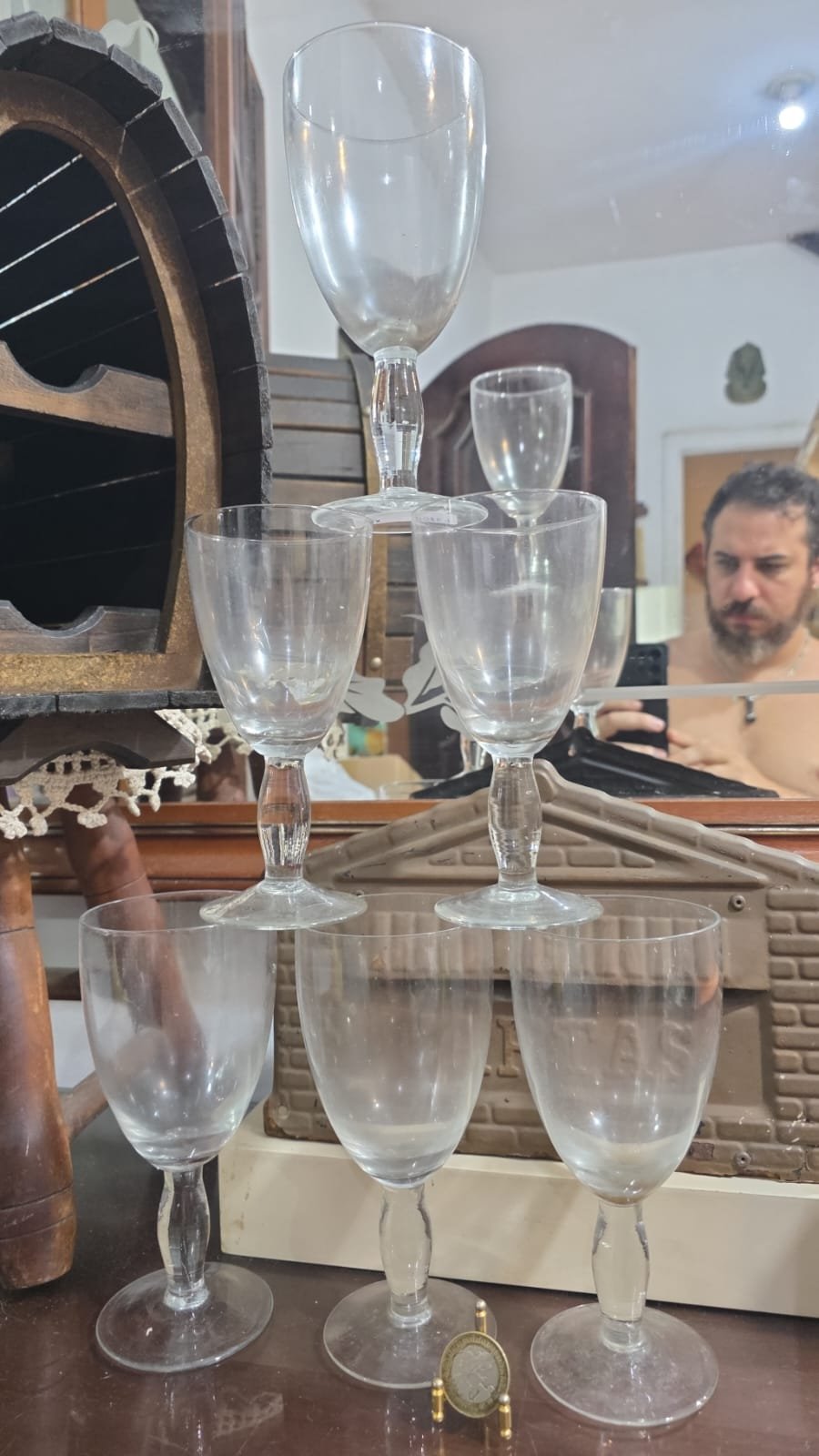 Grandes taças de cristal. (valor unitário) - Imagem 2
