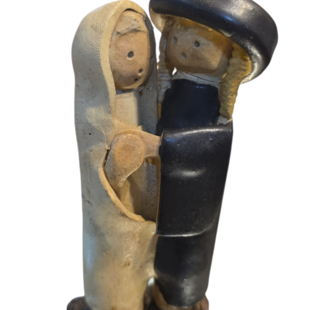 Casal judaico artesanal, cena galante