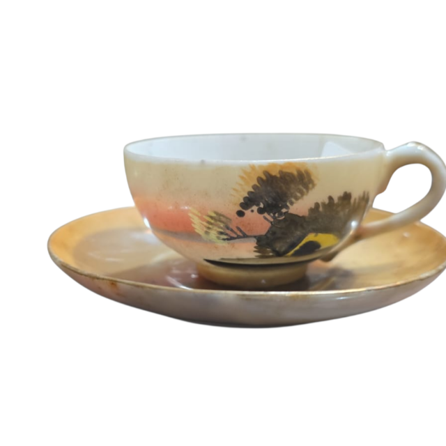 Xícara de porcelana japonesa casca de ovo