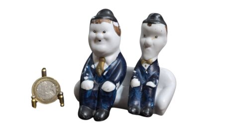 O Gordo e o Magro em Porcelana