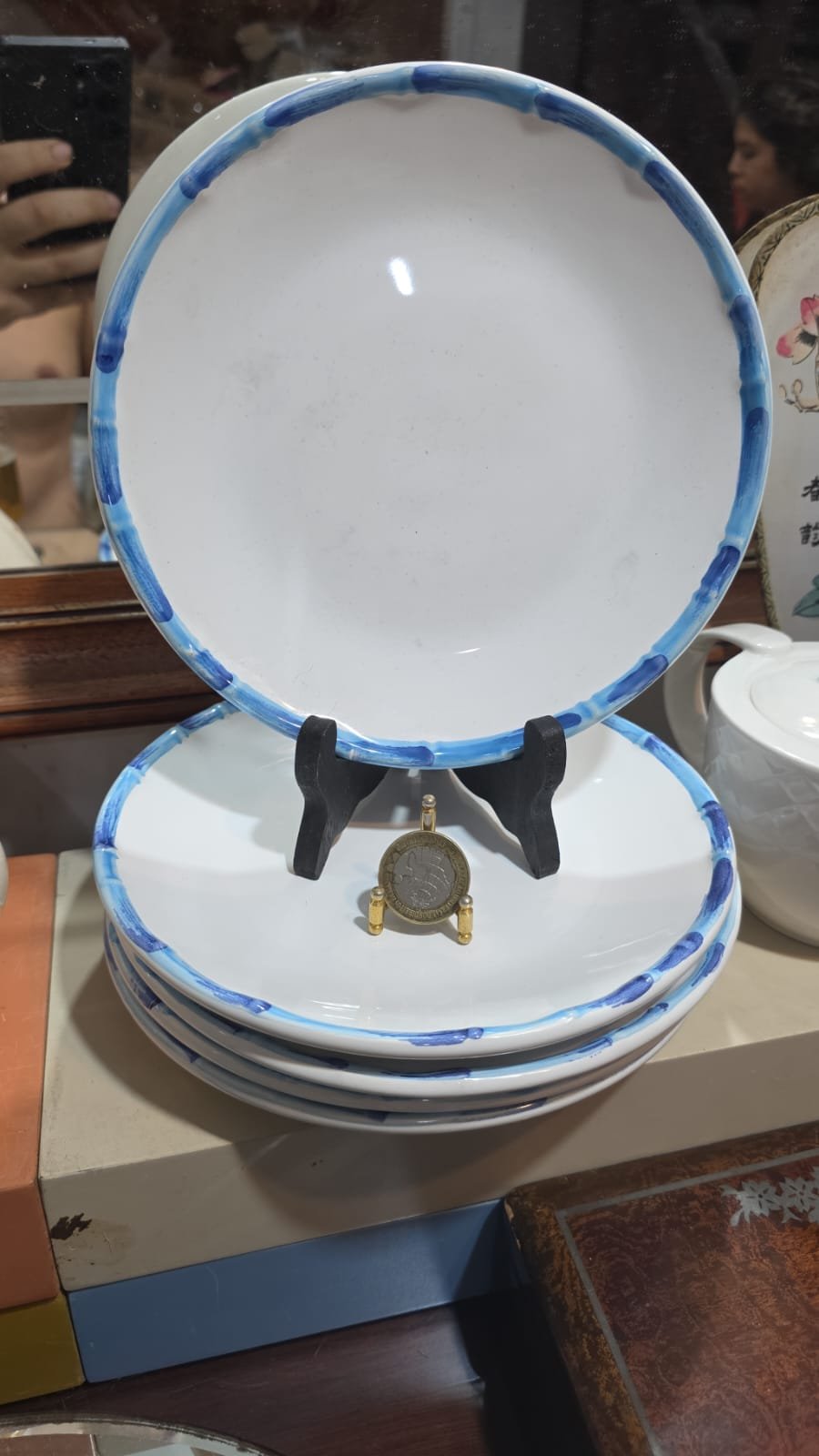 Pratos de sobremesa de porcelana - Imagem 2