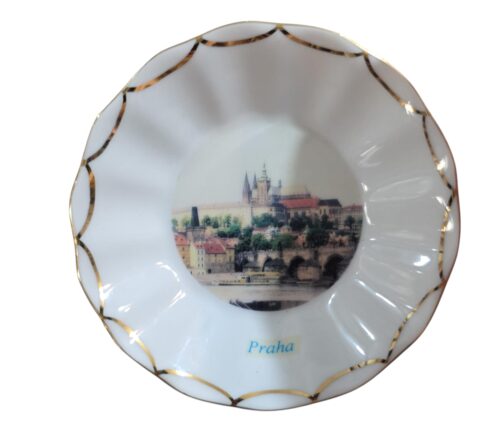 Elegante pinga joias canelado de Praga