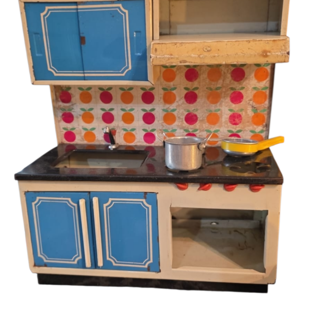 Cozinha de lata Banesa, brinquedos Anos 70