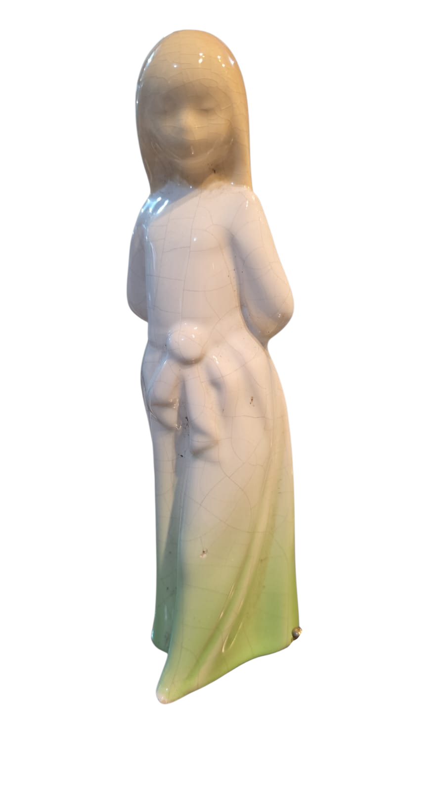 Antiga escultura em faiança