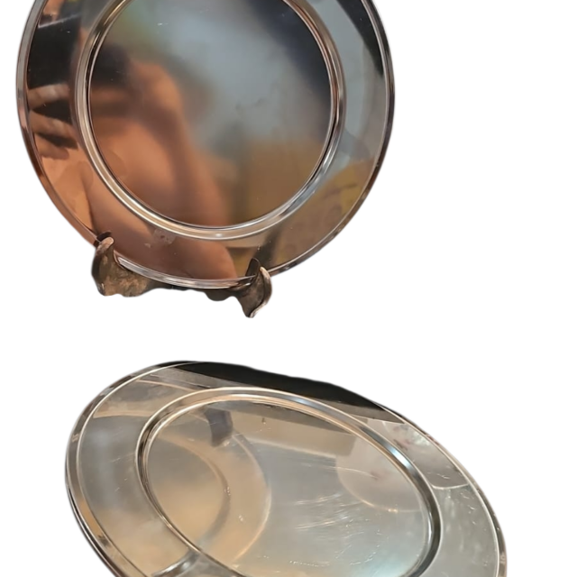 Elegantes sousplat inox