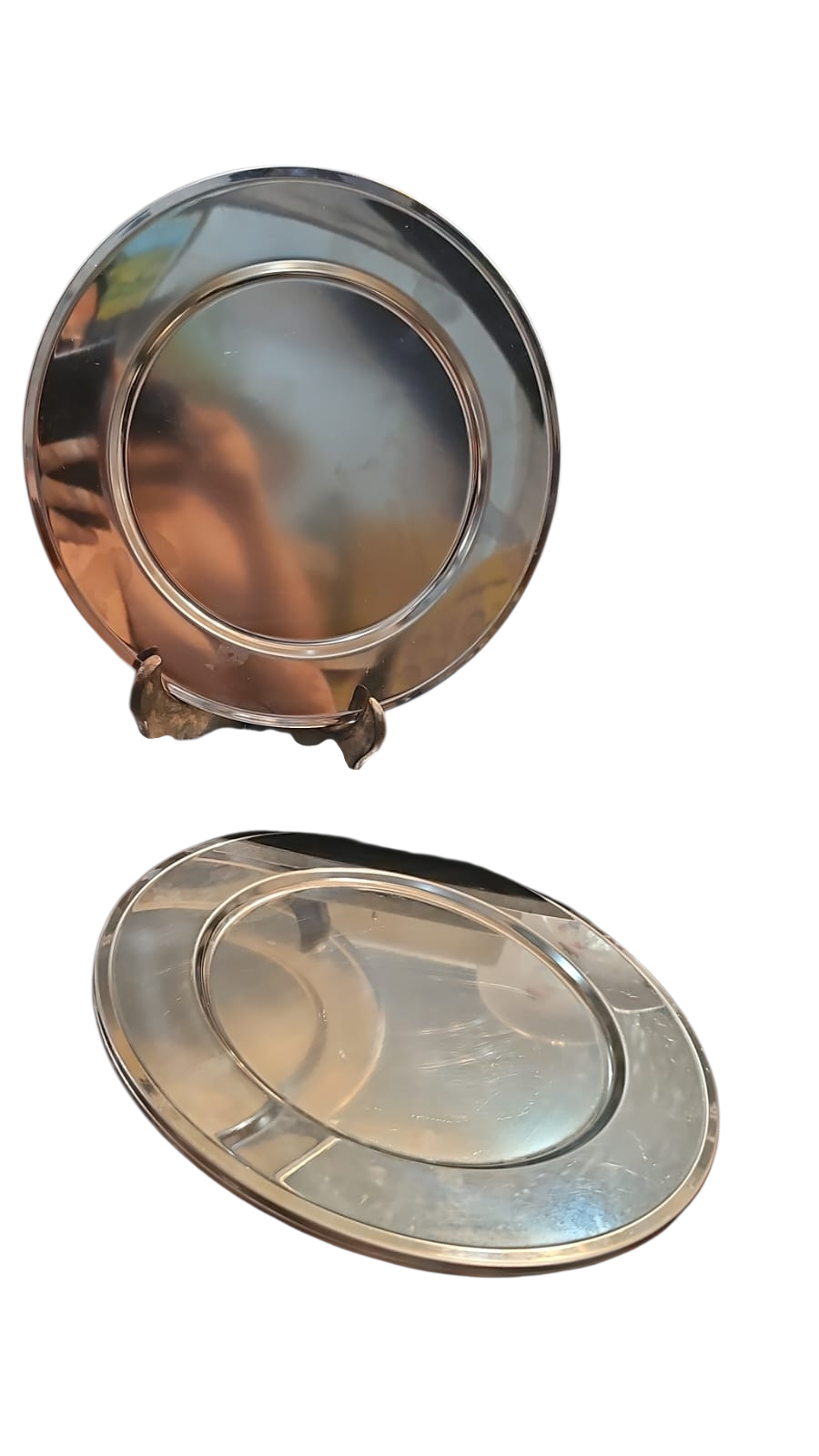 Elegantes sousplat inox