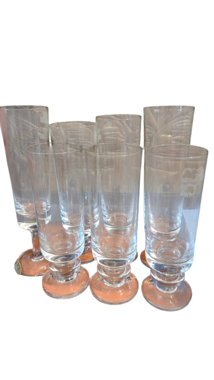 Lote de taças de cristal