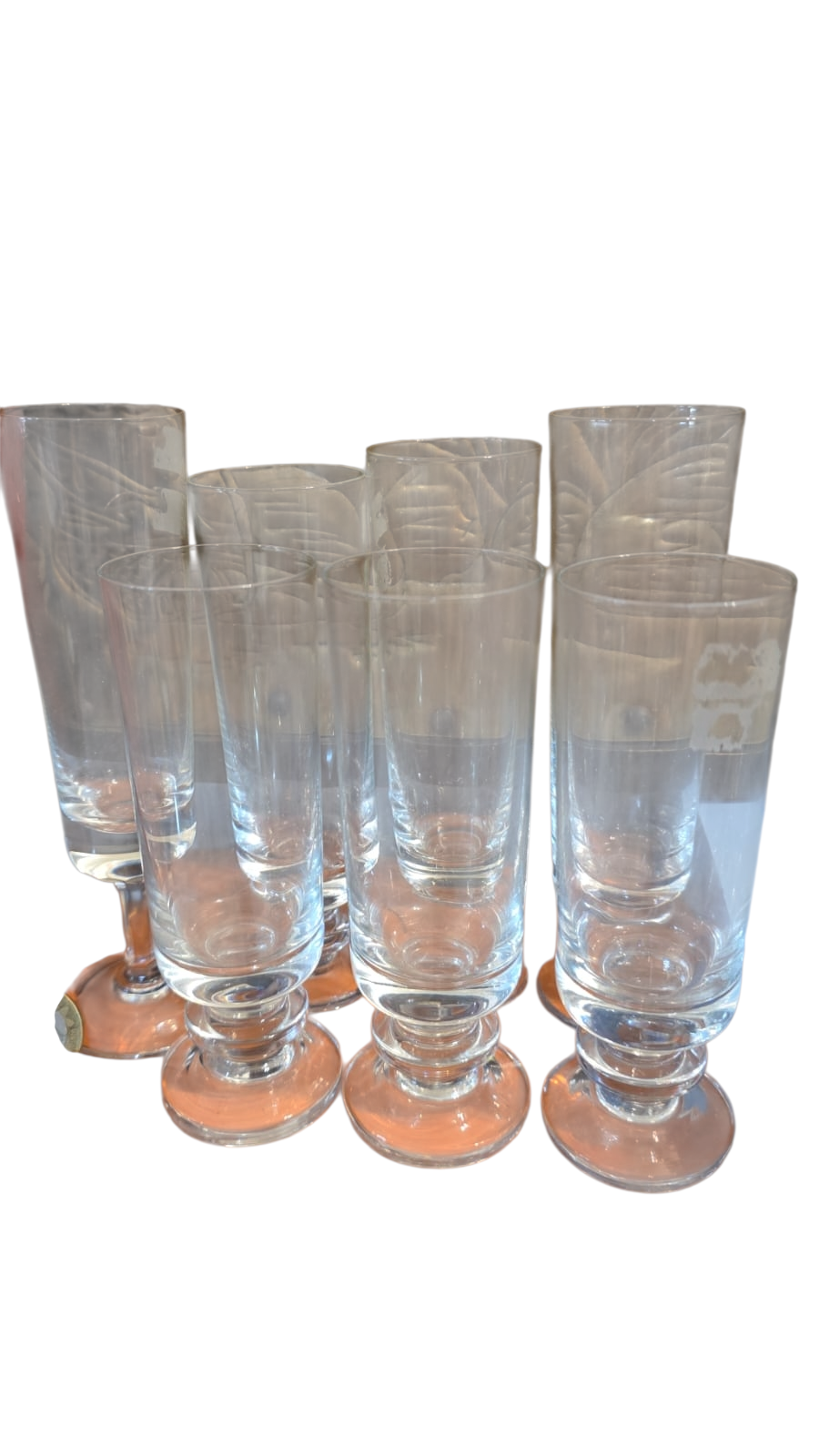 Lote de taças de cristal