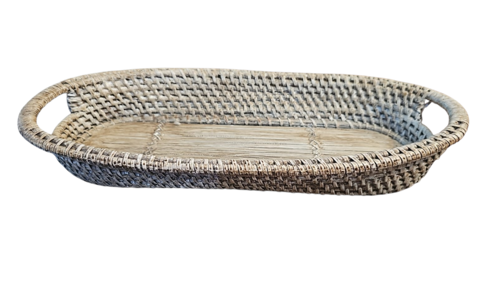 Antiga cesta artesanal para pães