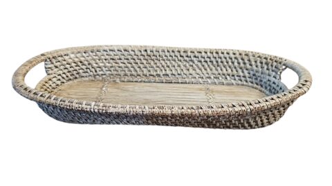 Antiga cesta artesanal para pães