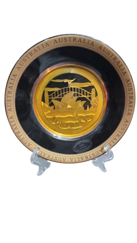 Porcelana australiana com dourações 24K