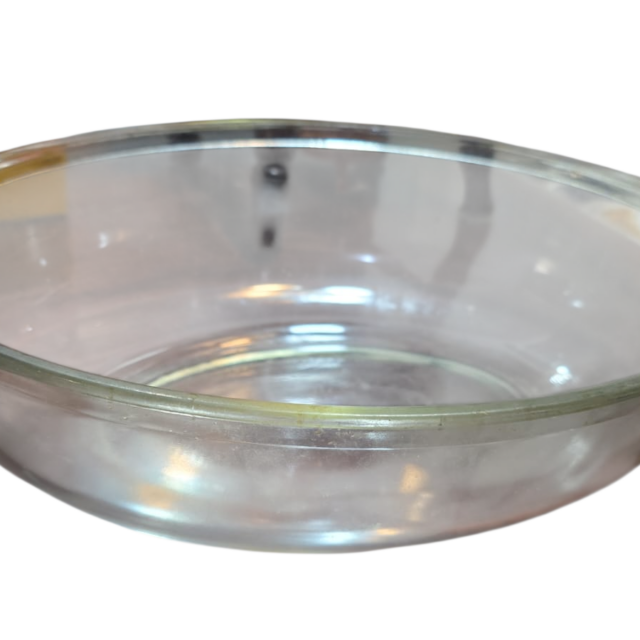 Antiga travessa funda de vidro americana, Pyrex