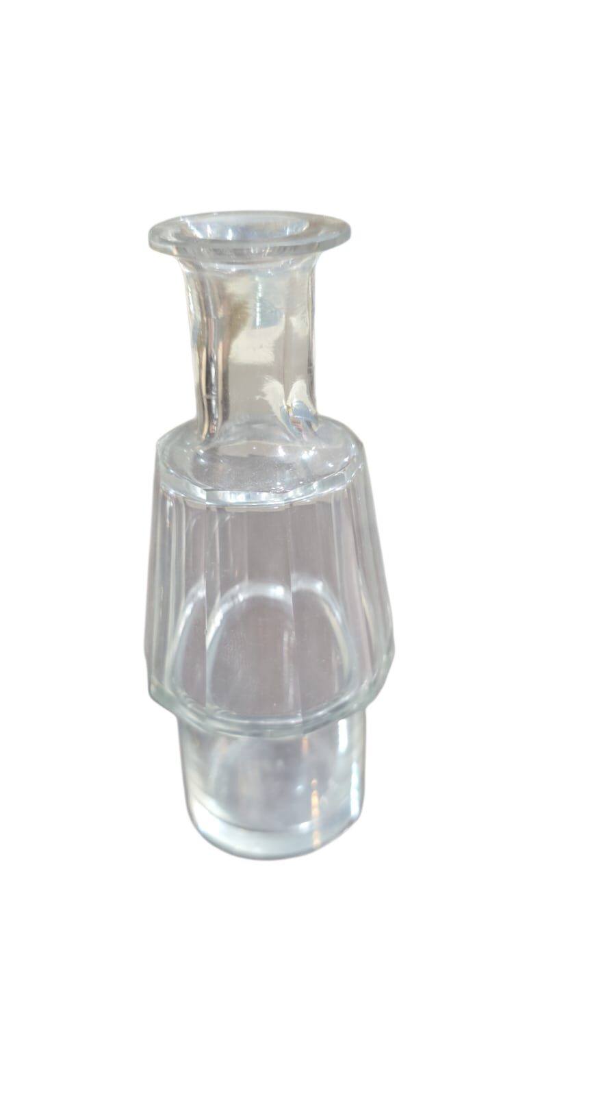 Antigo galheteiro em cristal canelado