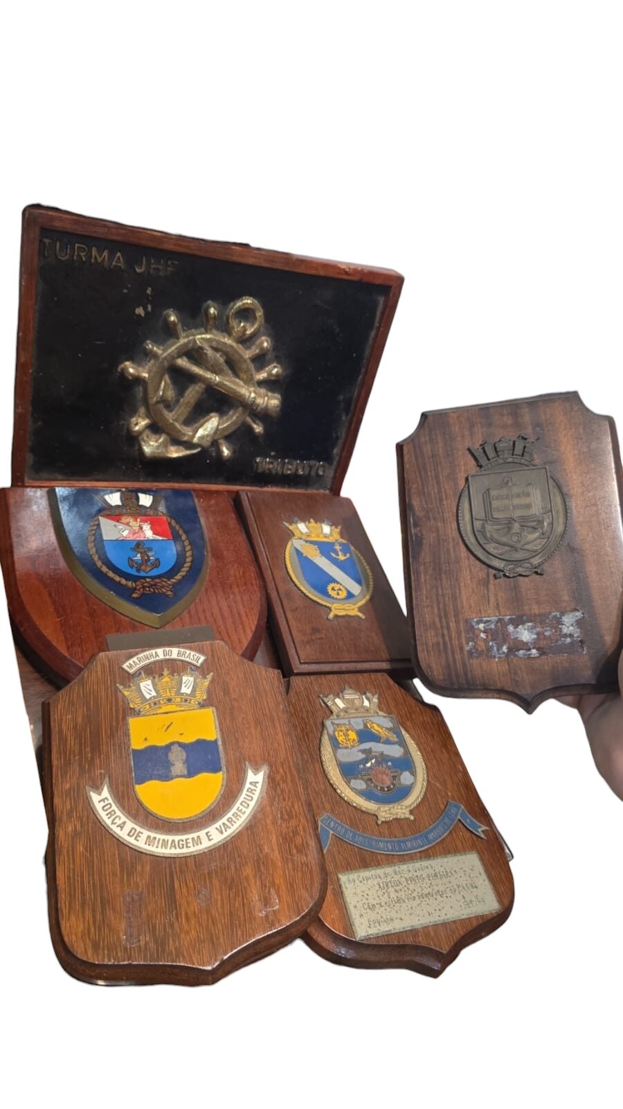 Lote de belas decorações de parede militares