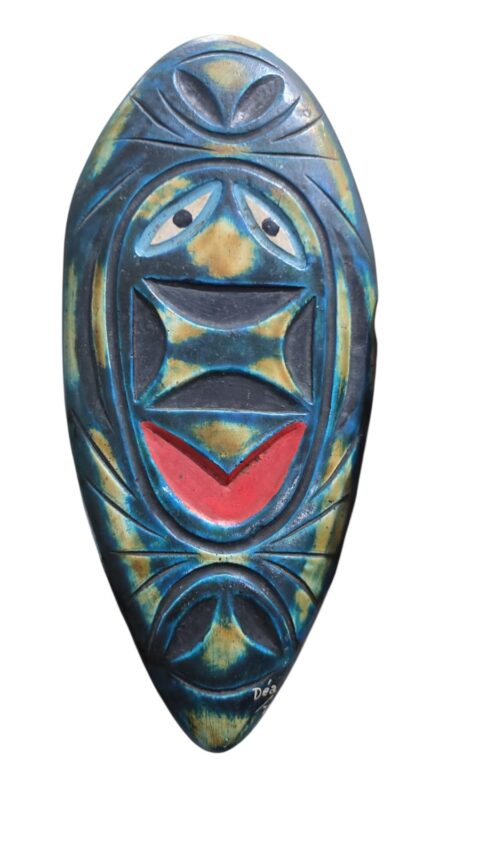 Decoração de parede artesanal da década de 70, peça assinada