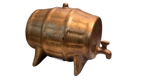 Barril cinzeiro em cerâmica